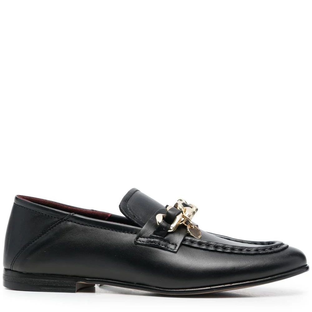 TOMMY HILFIGER Loaferiai moterims, Juoda, CHAIN LOAFER 2