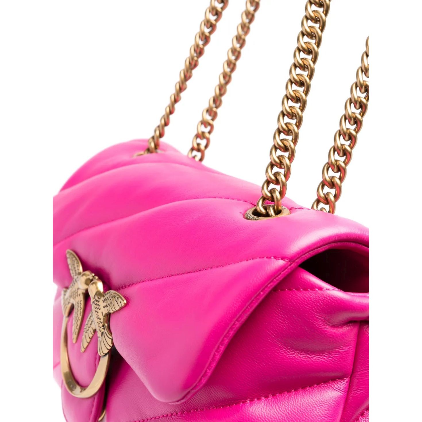 PINKO Rankinė per petį moterims, Rožinė, Love puff mini bag 3