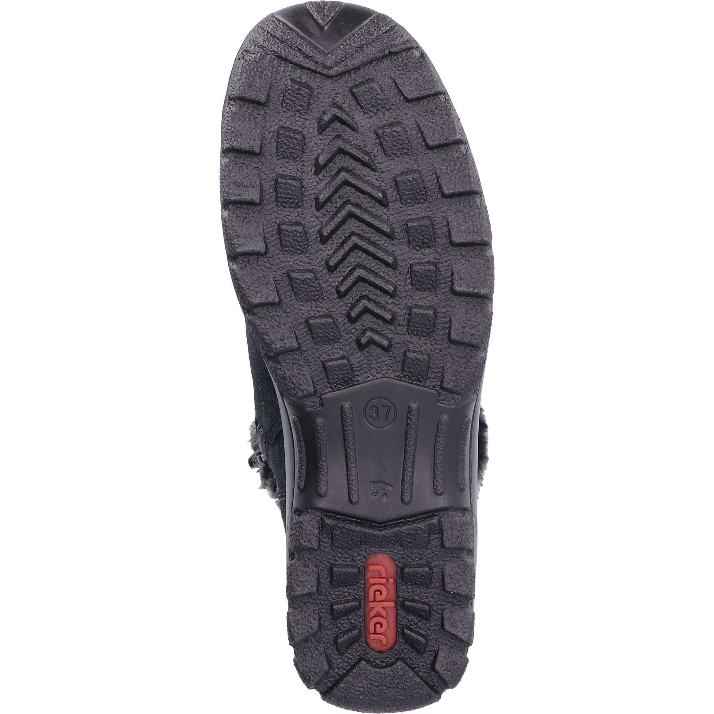 RIEKER Auliniai moterims, Juoda, Ladies mid height boots 10