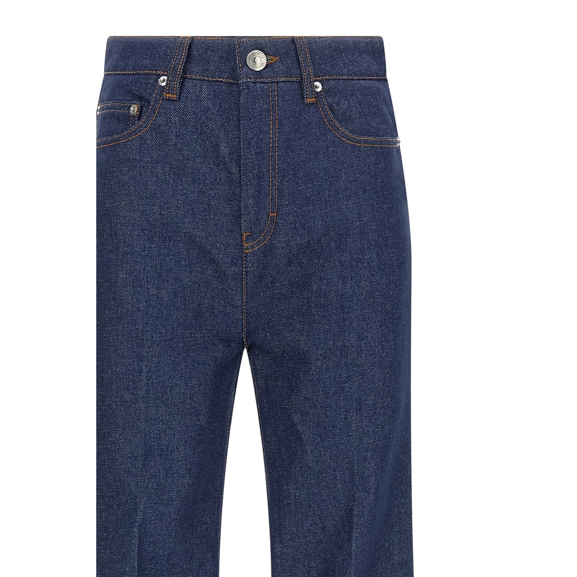 AMI PARIS Platėjantys džinsai moterims, Mėlyna, Flare fit jeans 3