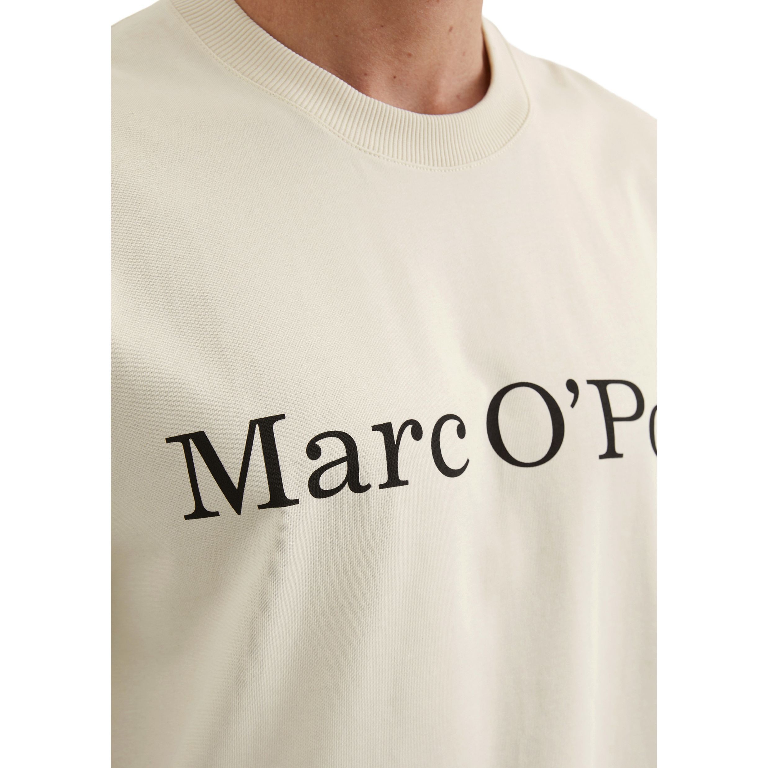 MARC O'POLO Marškinėliai trump. rankovėmis vyrams, Smėlio, Tshirts sh 523212051228 4