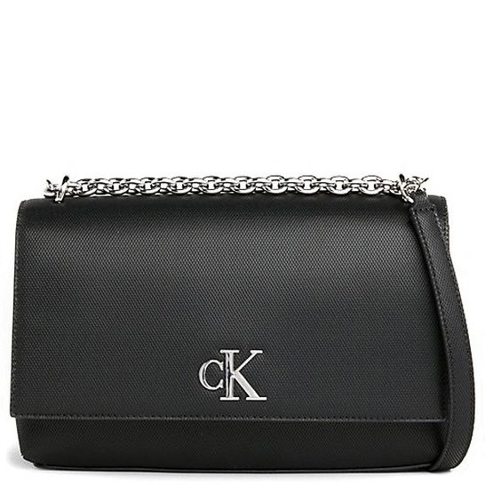 CALVIN KLEIN JEANS Rankinė per petį moterims, Juoda, Minimal flap crossbody 1