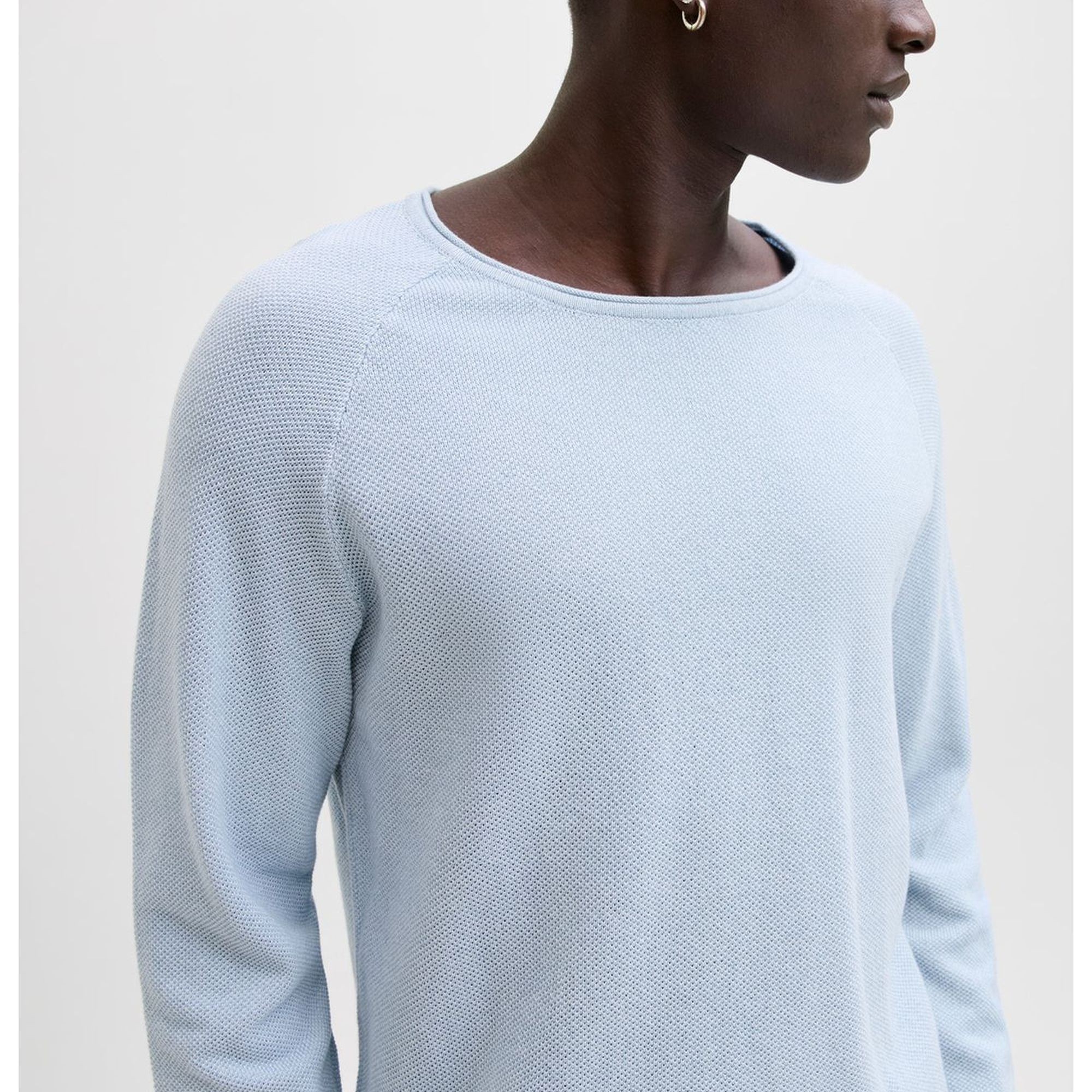 JACK & JONES Megztinis vyrams, Mėlyna, Ehill knit 2