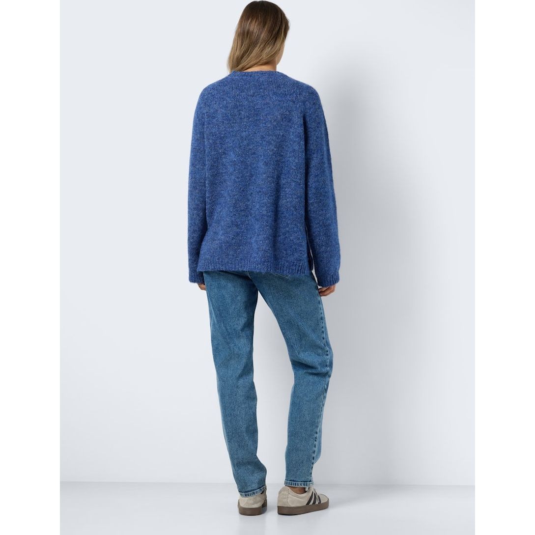 NOISY MAY Megztinis moterims, Mėlyna, Sutton o-neck tunic knit 2