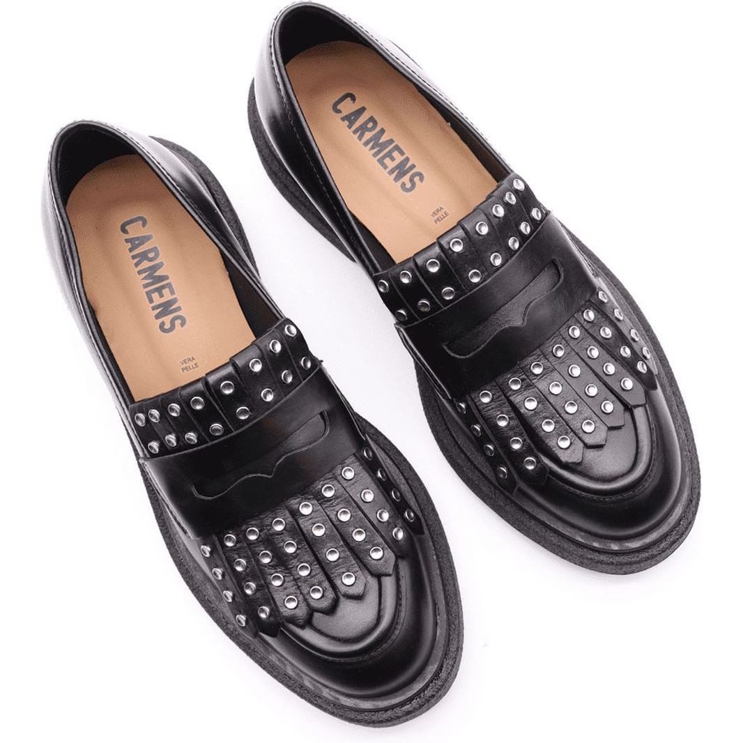 CARMENS Loaferiai moterims, Juoda, Brook fringe loafers 5