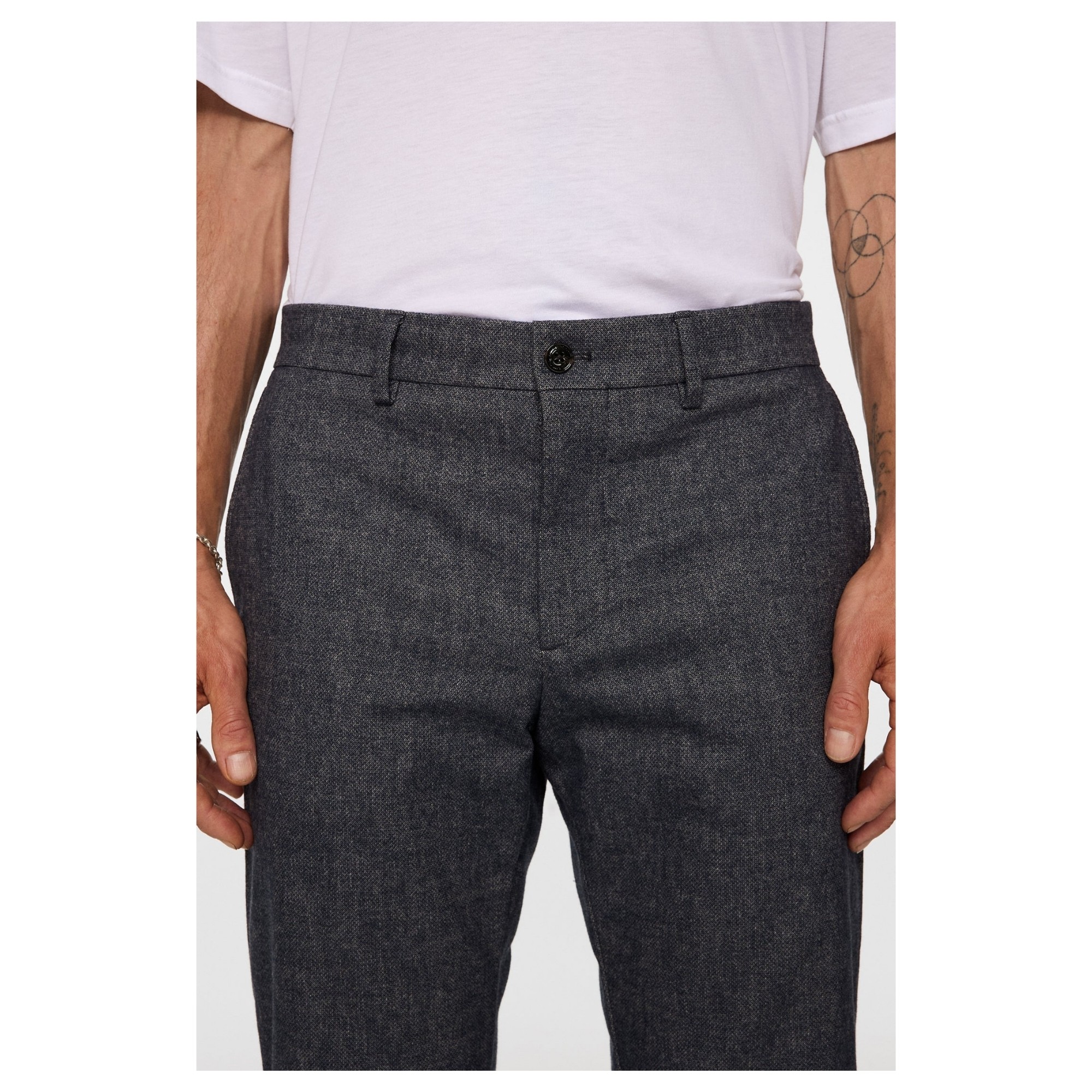 J.LINDEBERG Kelnės vyrams, Mėlyna, Ched micro pattern pants 2