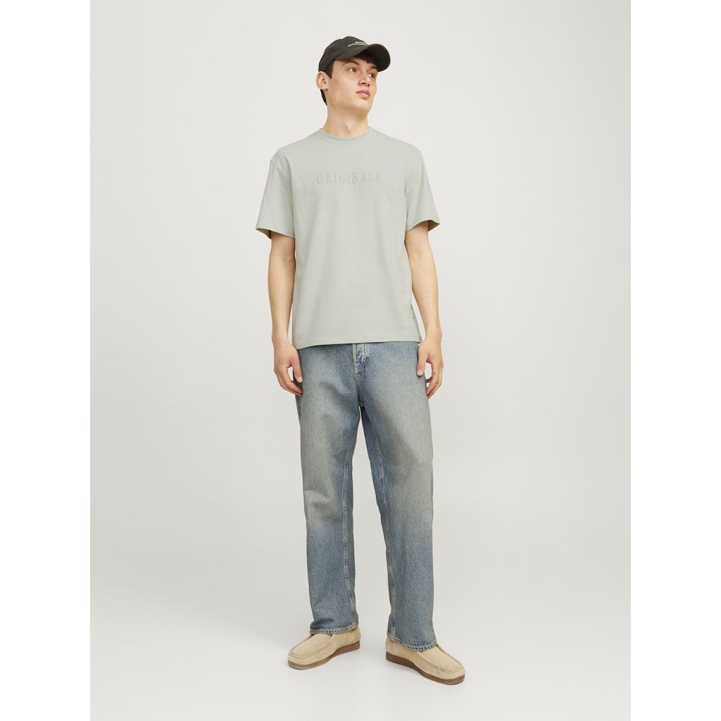 JACK & JONES Marškinėliai vyrams, Pilka, Frederiks berg tee 4