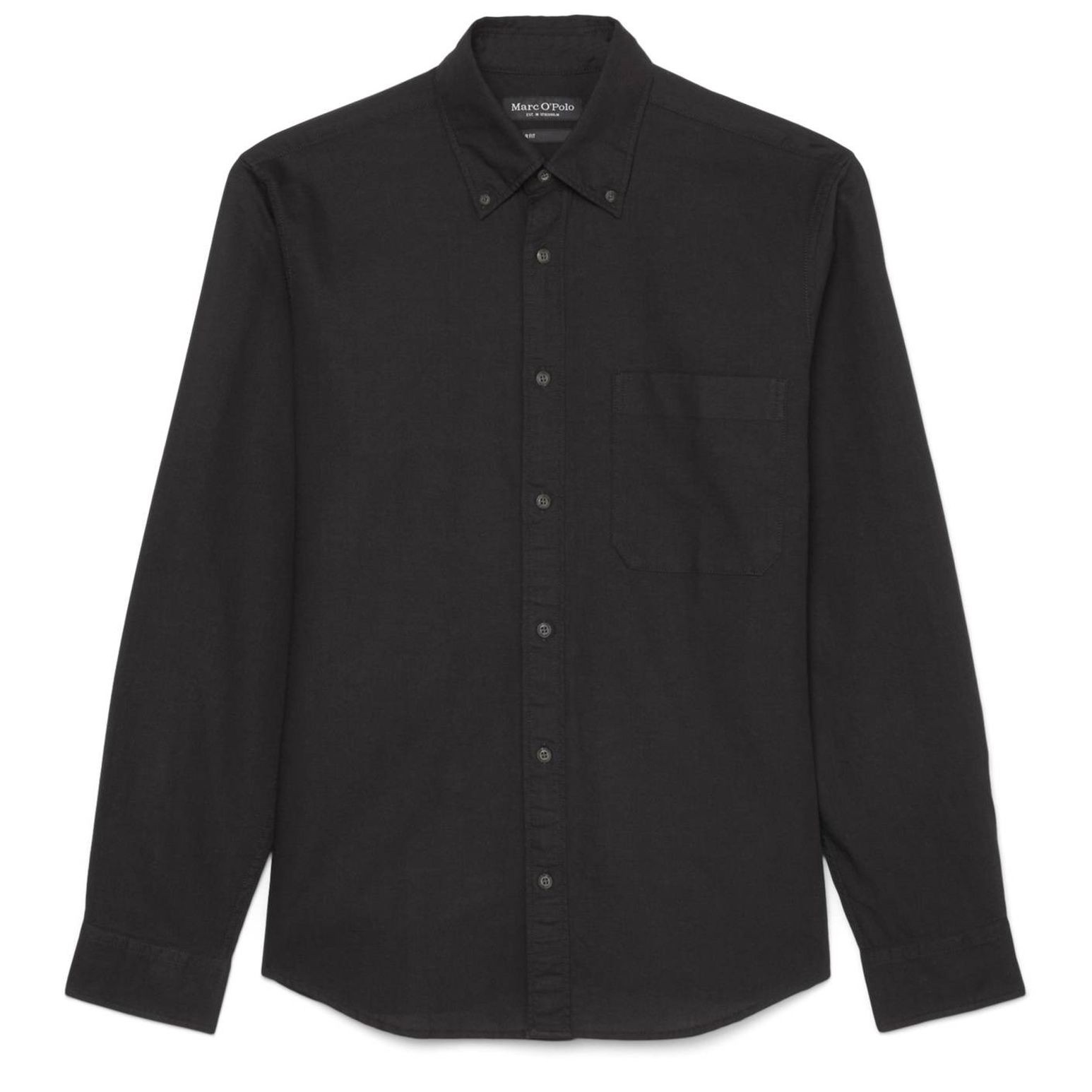 MARC O'POLO Marškiniai vyrams, Juoda 1