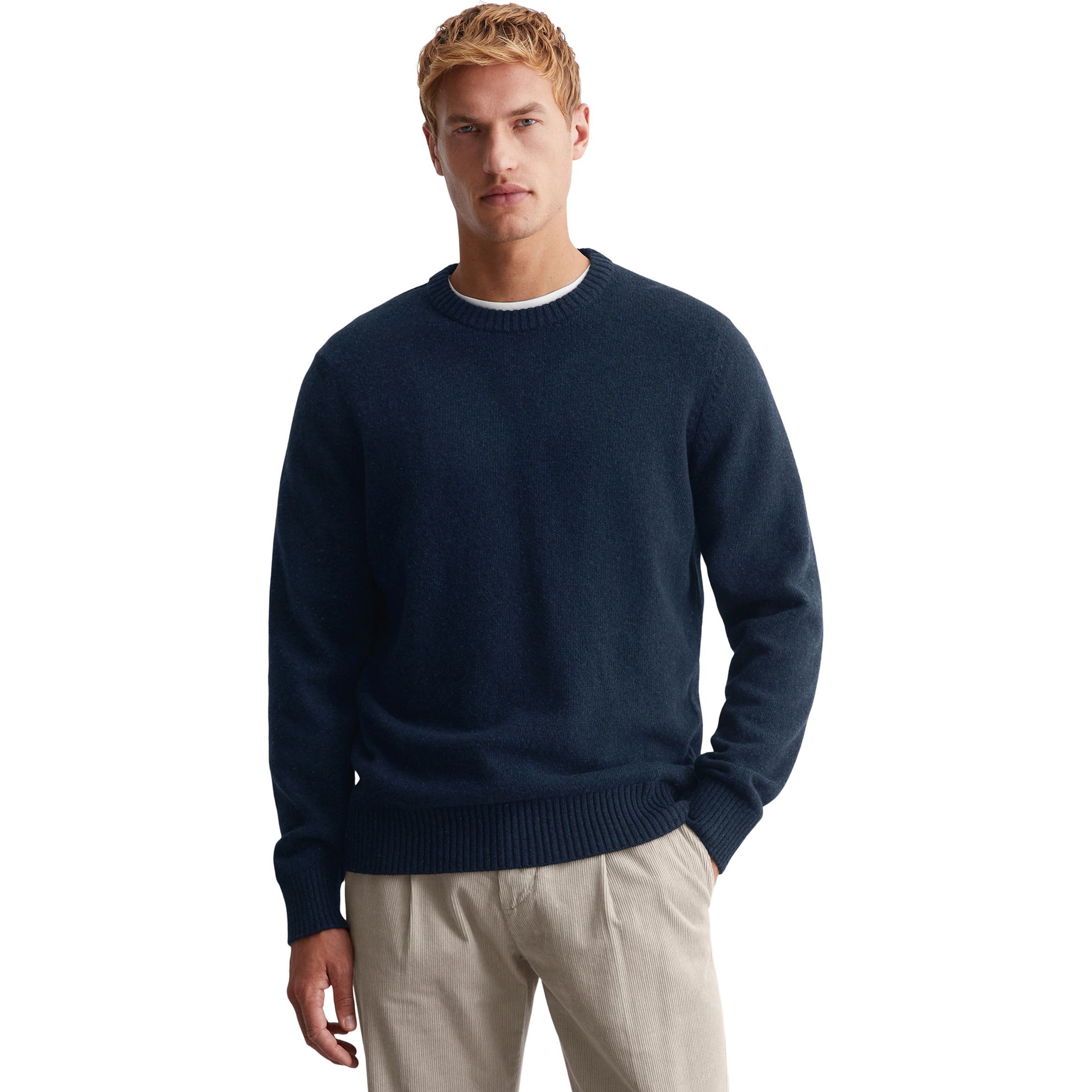 MARC O'POLO Megztinis vyrams, Mėlyna, Sweater M30506660174 2