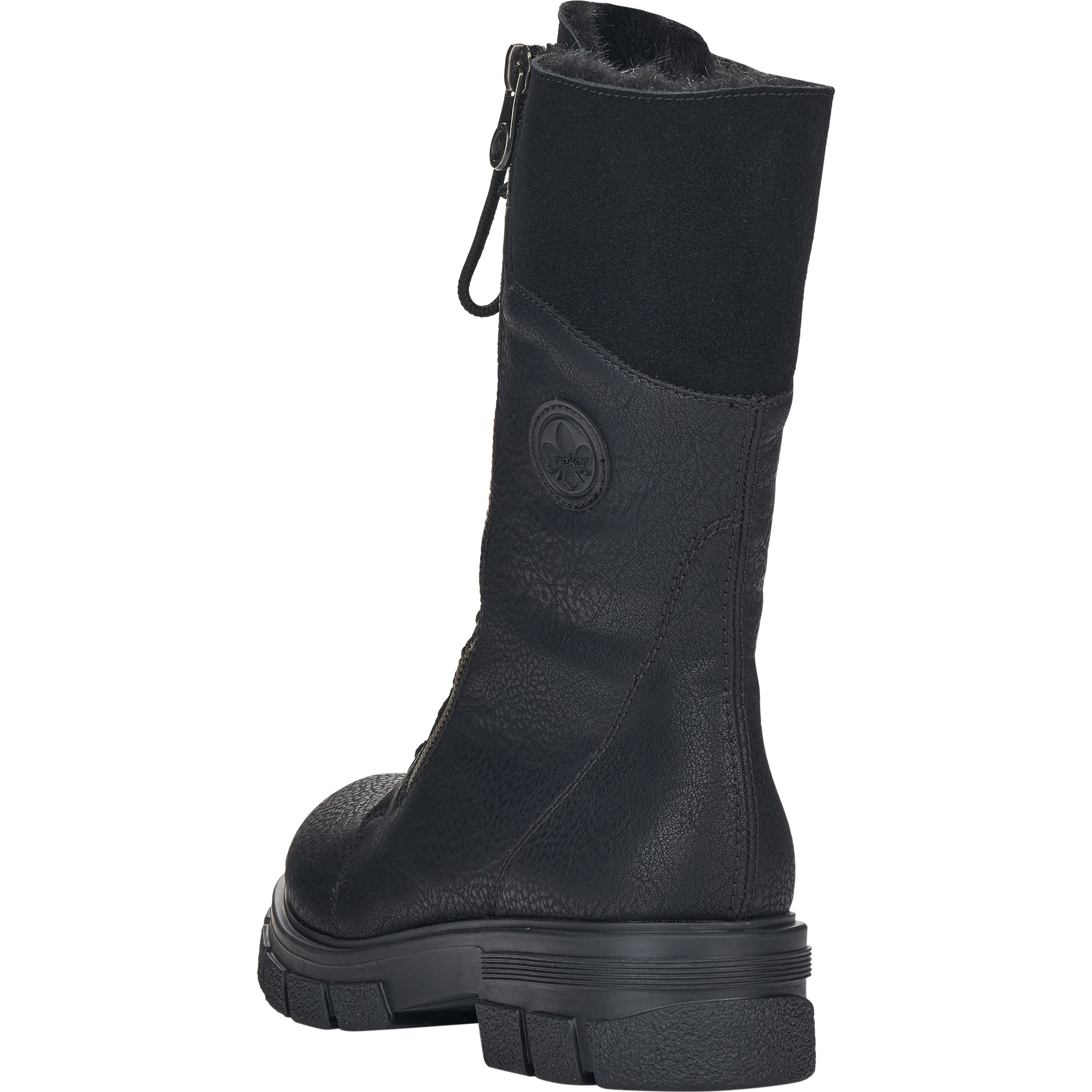RIEKER Aulinukai moterims, Juoda, Ladies mid height boots 4