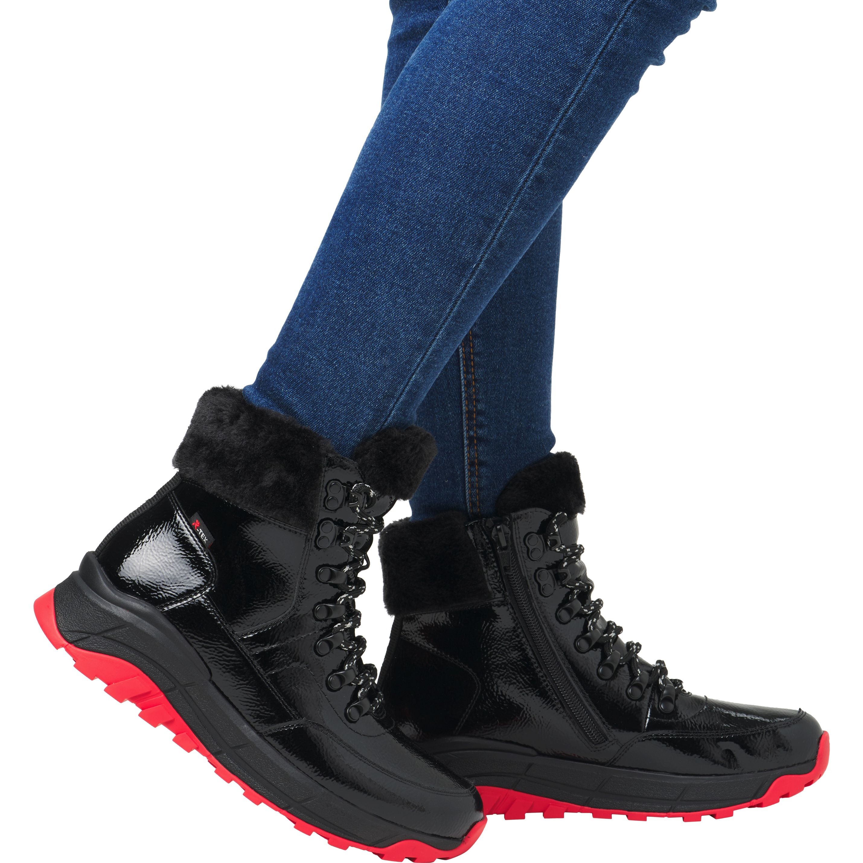 RIEKER EVOLUTION Aulinukai moterims, Juoda, Ladies mid height boots 11