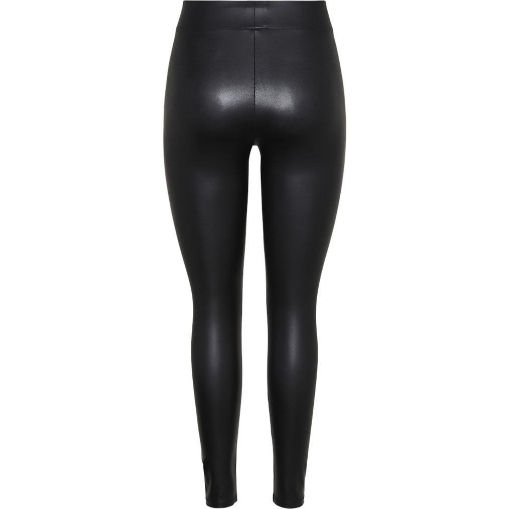 PIECES Kelnės moterims, Juoda, PCNEW SHINY HW LEGGIN 2