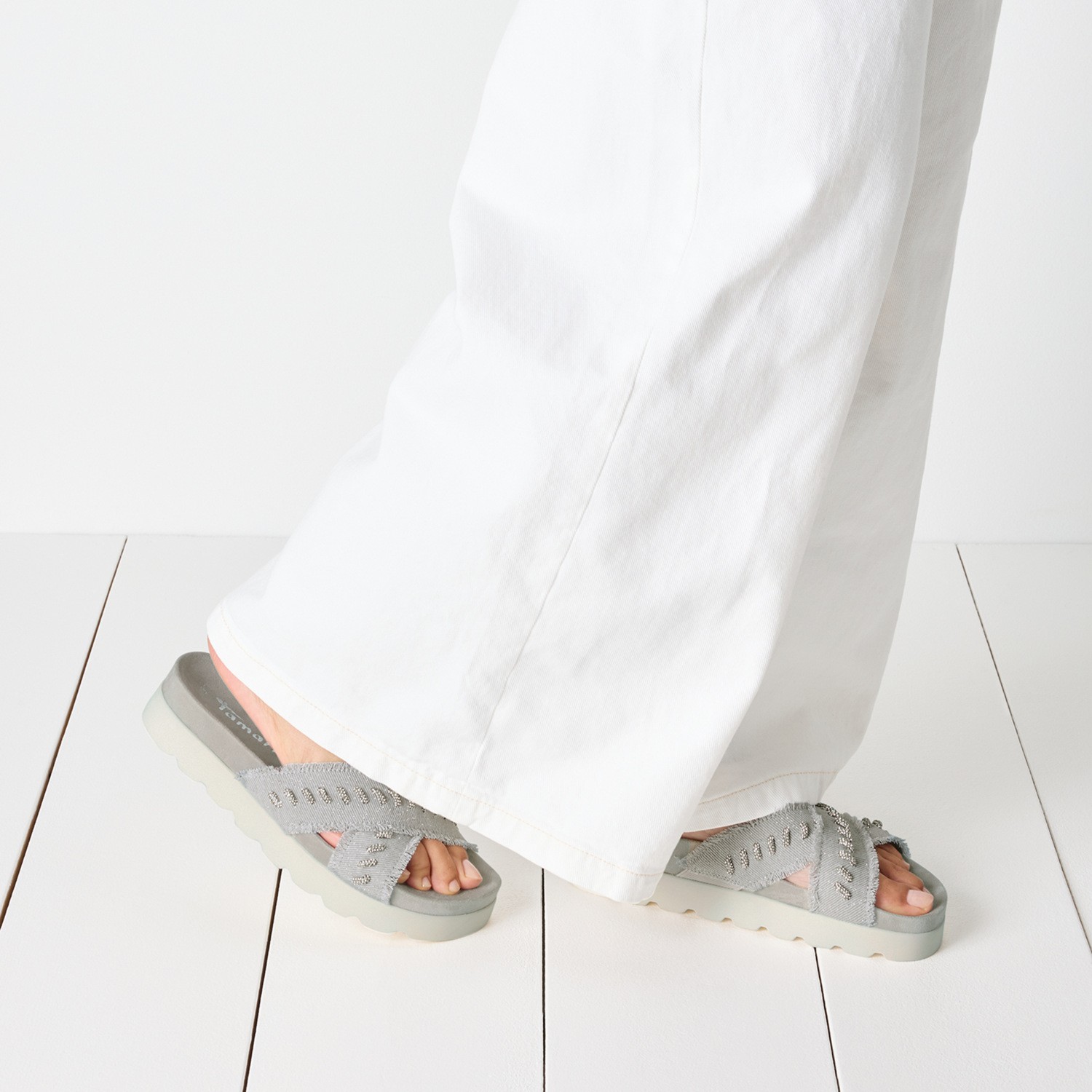 TAMARIS Klumpės moterims, Pilka, Mules 6