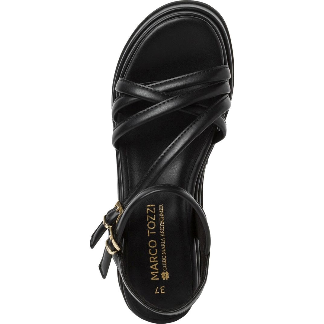 MARCO TOZZI Basutės moterims, Juoda, SANDALS 4