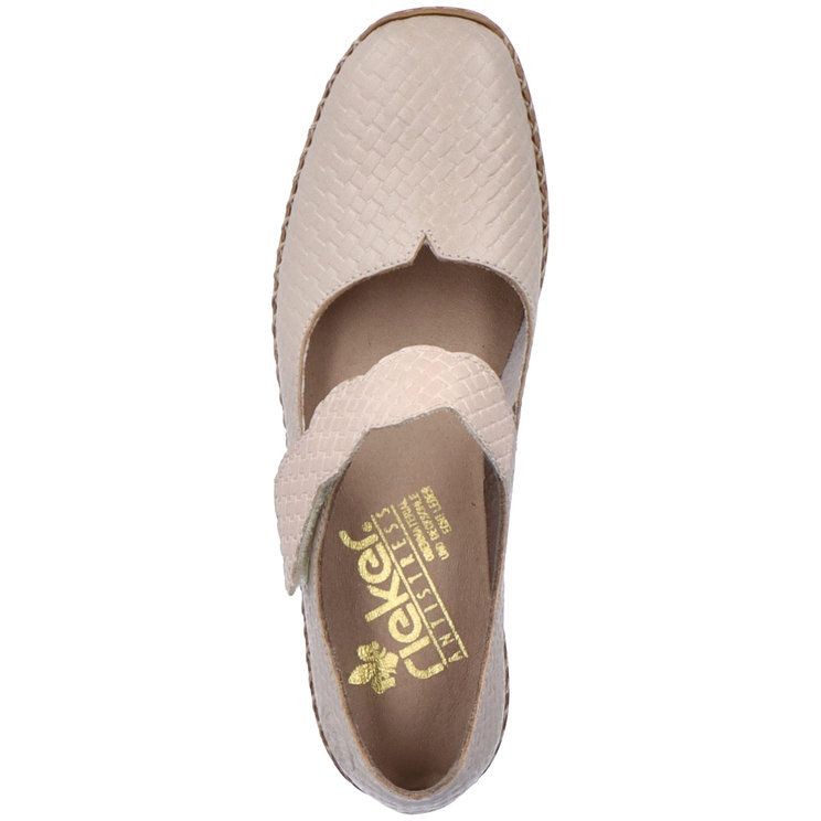 RIEKER Bateliai - moterims, Smėlio, SANDALS 4