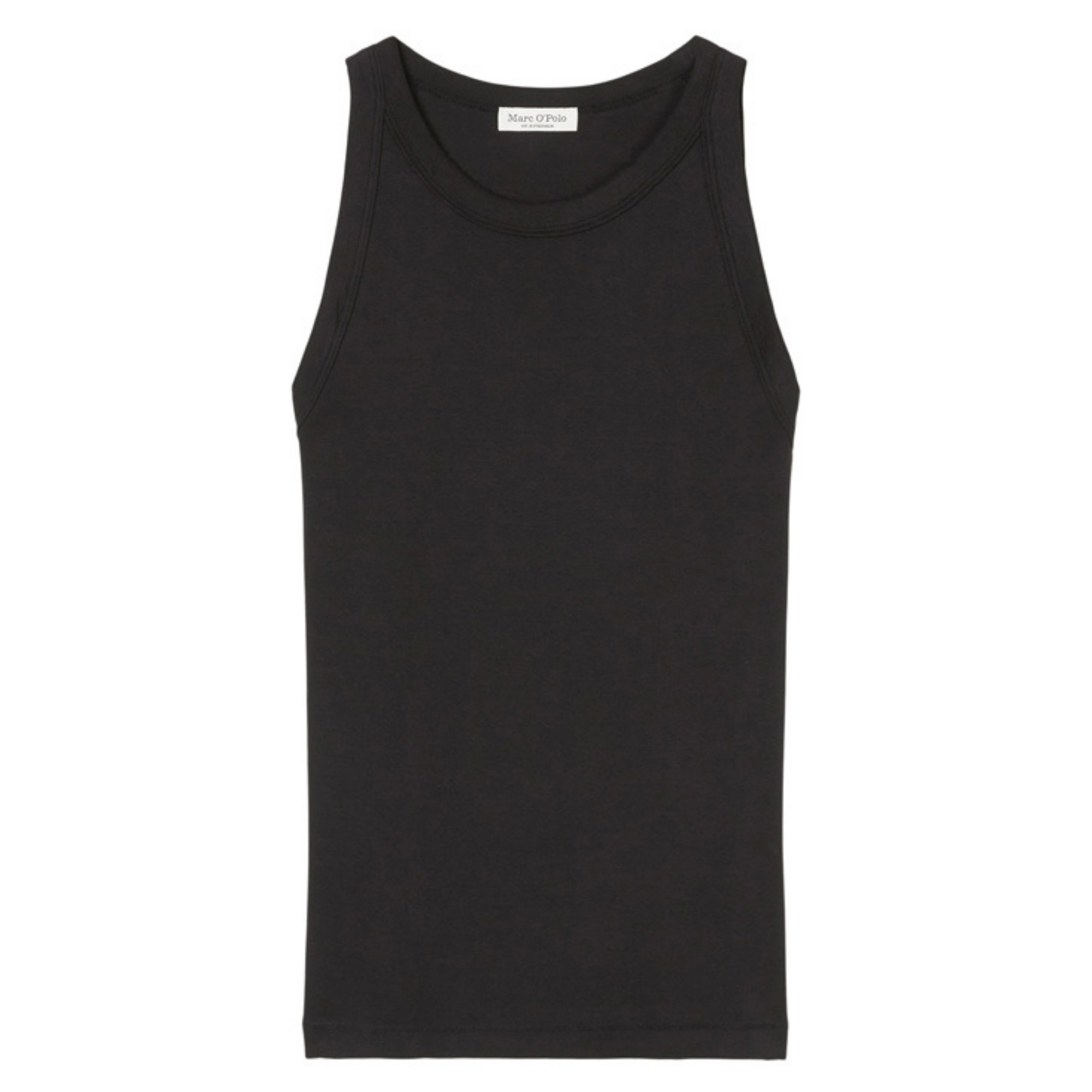 MARC O'POLO Marškiniai be rankovių moterims, Juoda, B01211250011 Tank top
