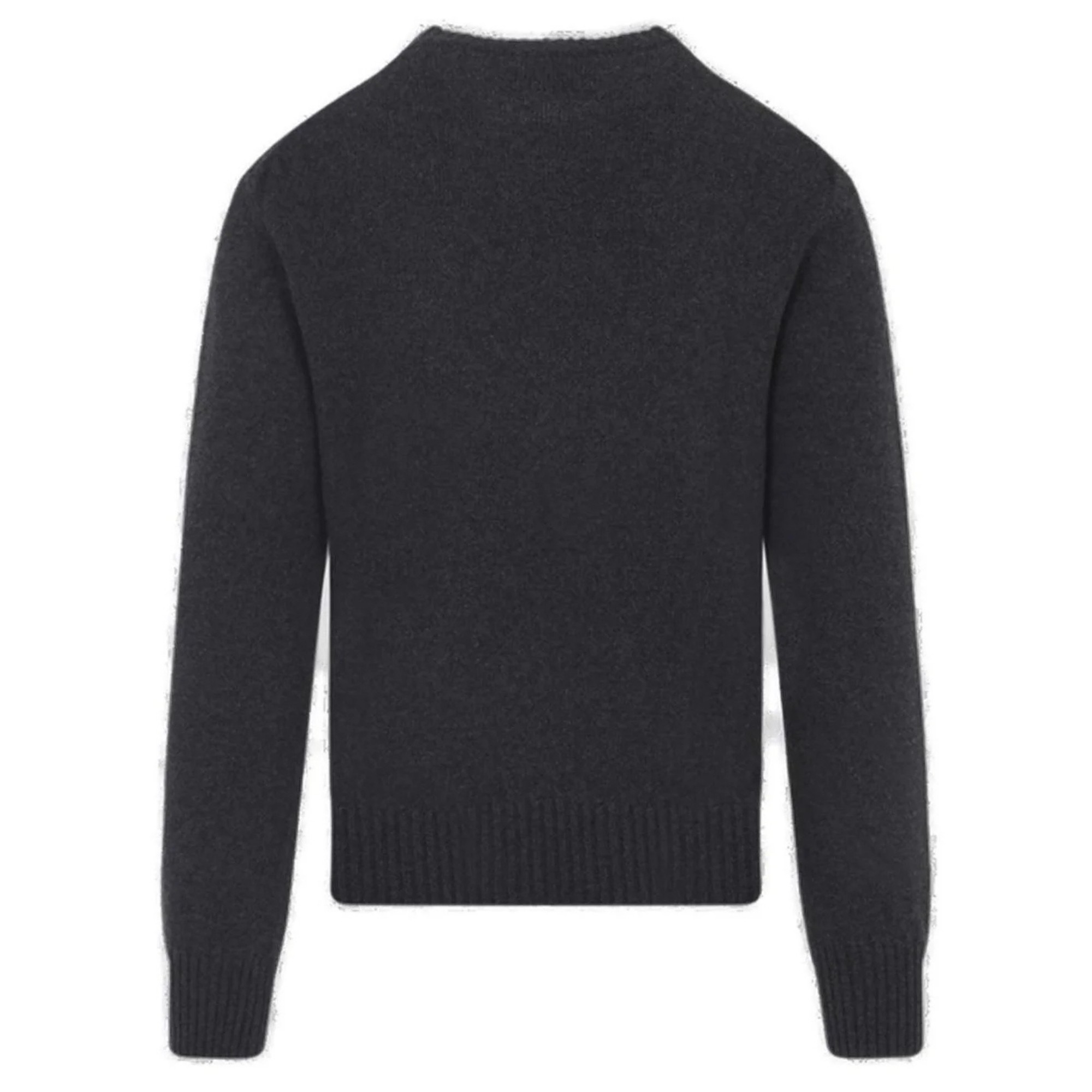 AMI PARIS Megztinis vyrams, Juoda, Ami de coeur crewneck sweater 2