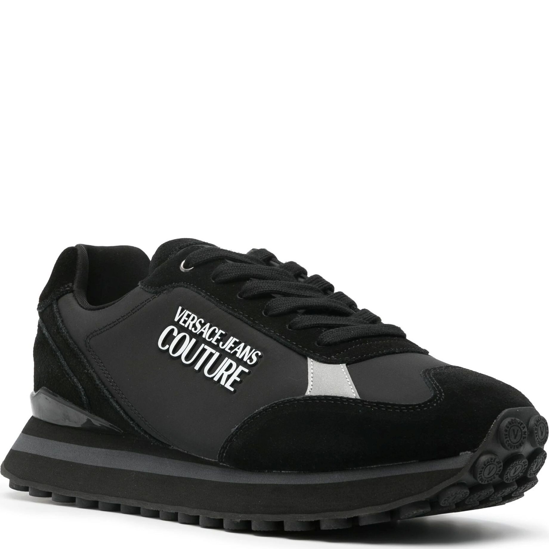 VERSACE JEANS CUTURE Sportbačiai vyrams, Juoda, Fondo Spyke Sneakers 1