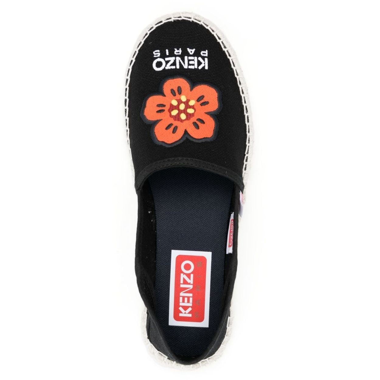 KENZO Espadrilės moterims, Juoda, Kenzo espadrille slip-on 4