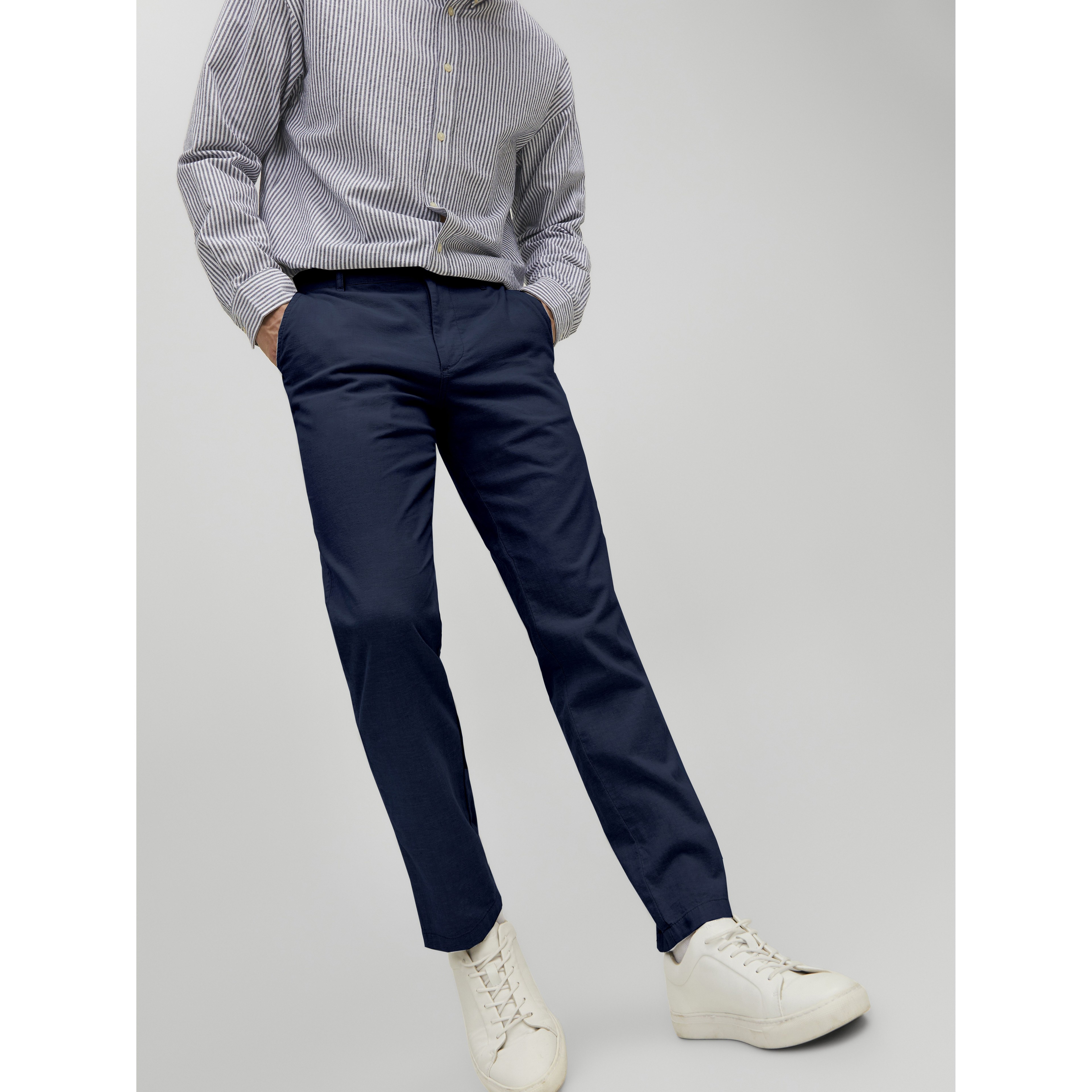 JACK & JONES Kelnės vyrams, Mėlyna, Jpstollie pants 7