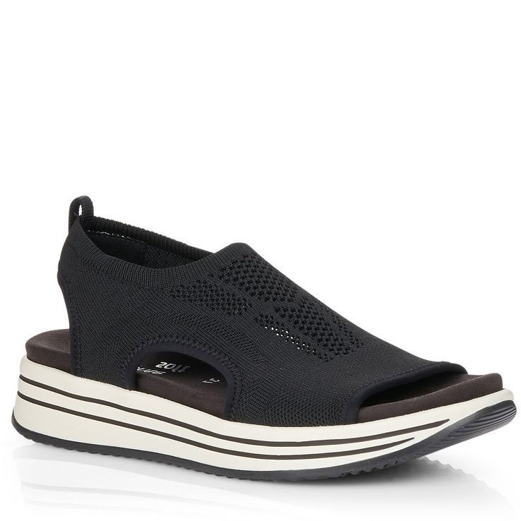 REMONTE Basutės moterims, Juoda, SANDALS 1