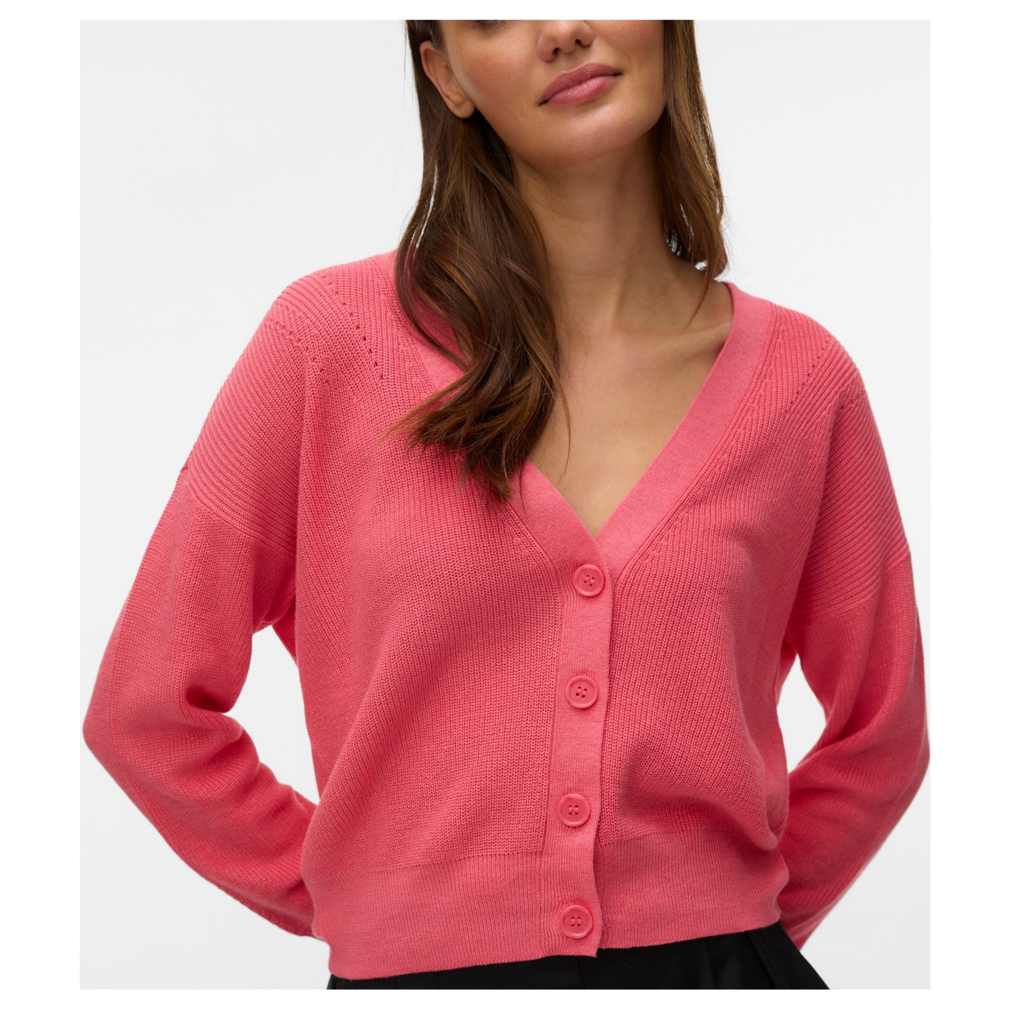 VERO MODA Kardiganas moterims, Rožinė, Newlex sun 2