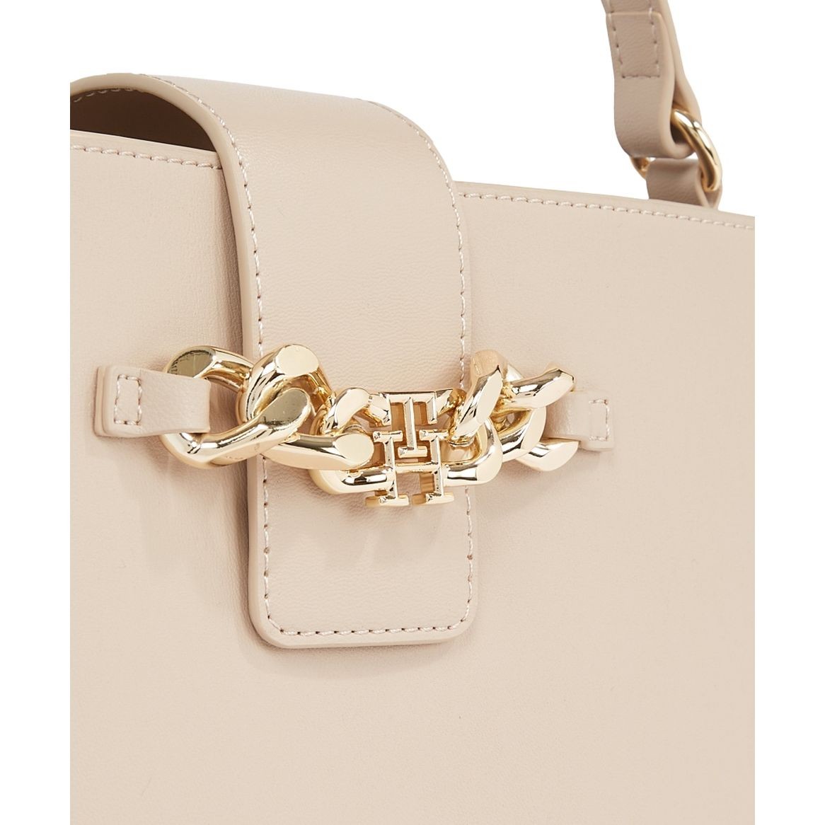 TOMMY HILFIGER Rankinė per petį moterims, Smėlio, Luxe satchel 3