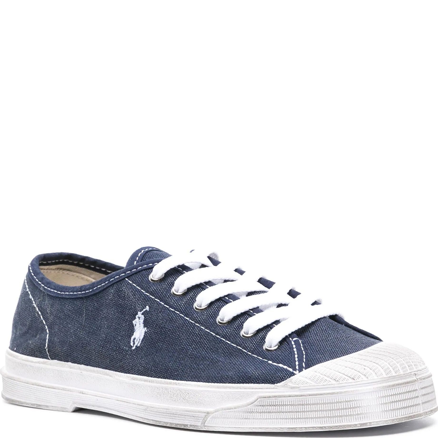 POLO RALPH LAUREN Laisvalaikio bateliai moterims, Mėlyna, Low top lace sneakers 2