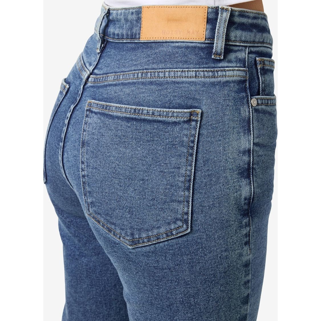 NOISY MAY Slim džinsai moterims, Mėlyna, Nmmoni slim 6