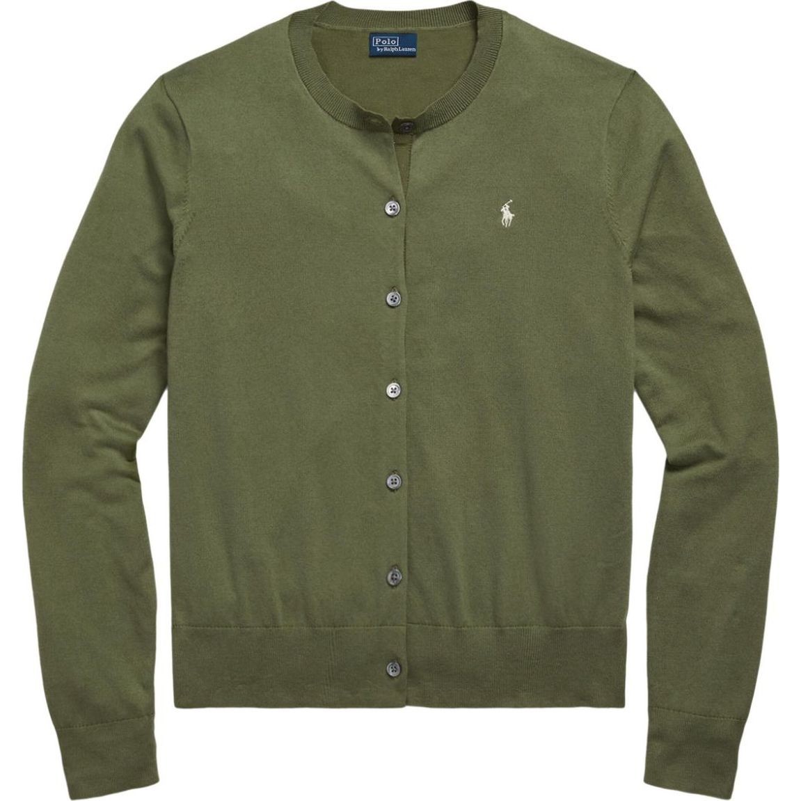 POLO RALPH LAUREN Kardiganas moterims, Chaki, Polo embroidered cardigan 1