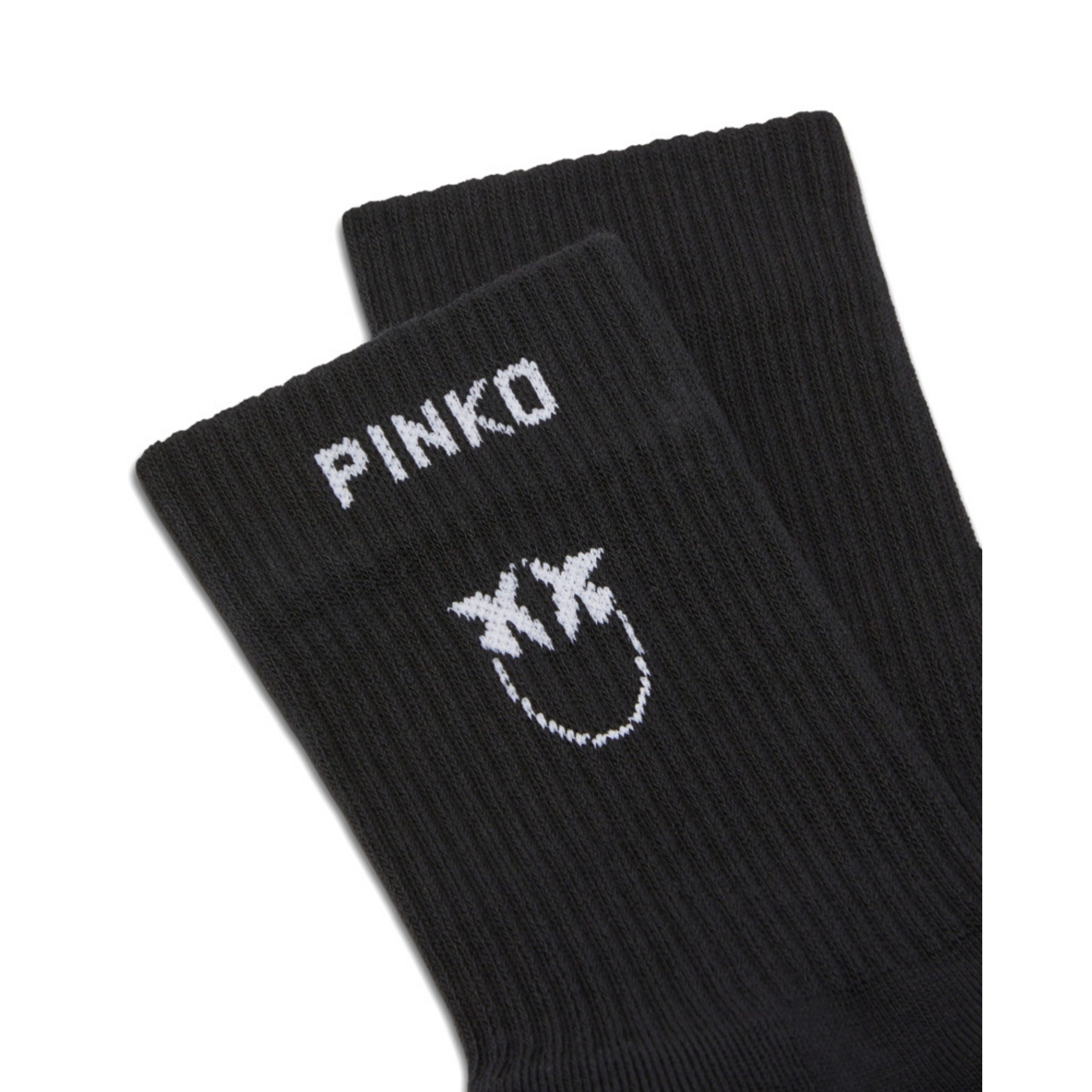 PINKO Kojinės moterims, Juoda, Norvegia socks 2
