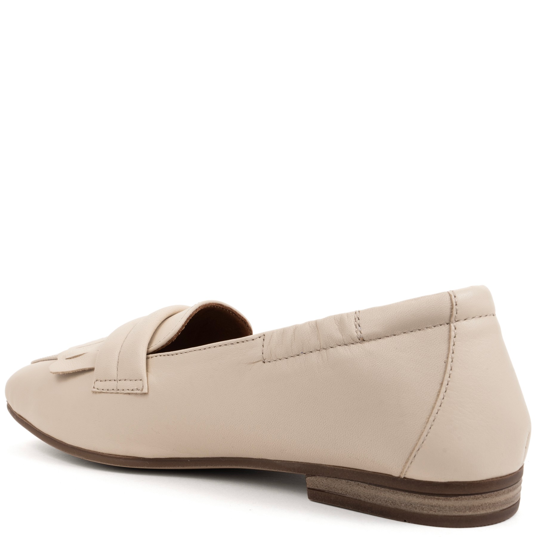 SERGIO MORETTI Mokasinai moterims, Smėlio, Shoes 3