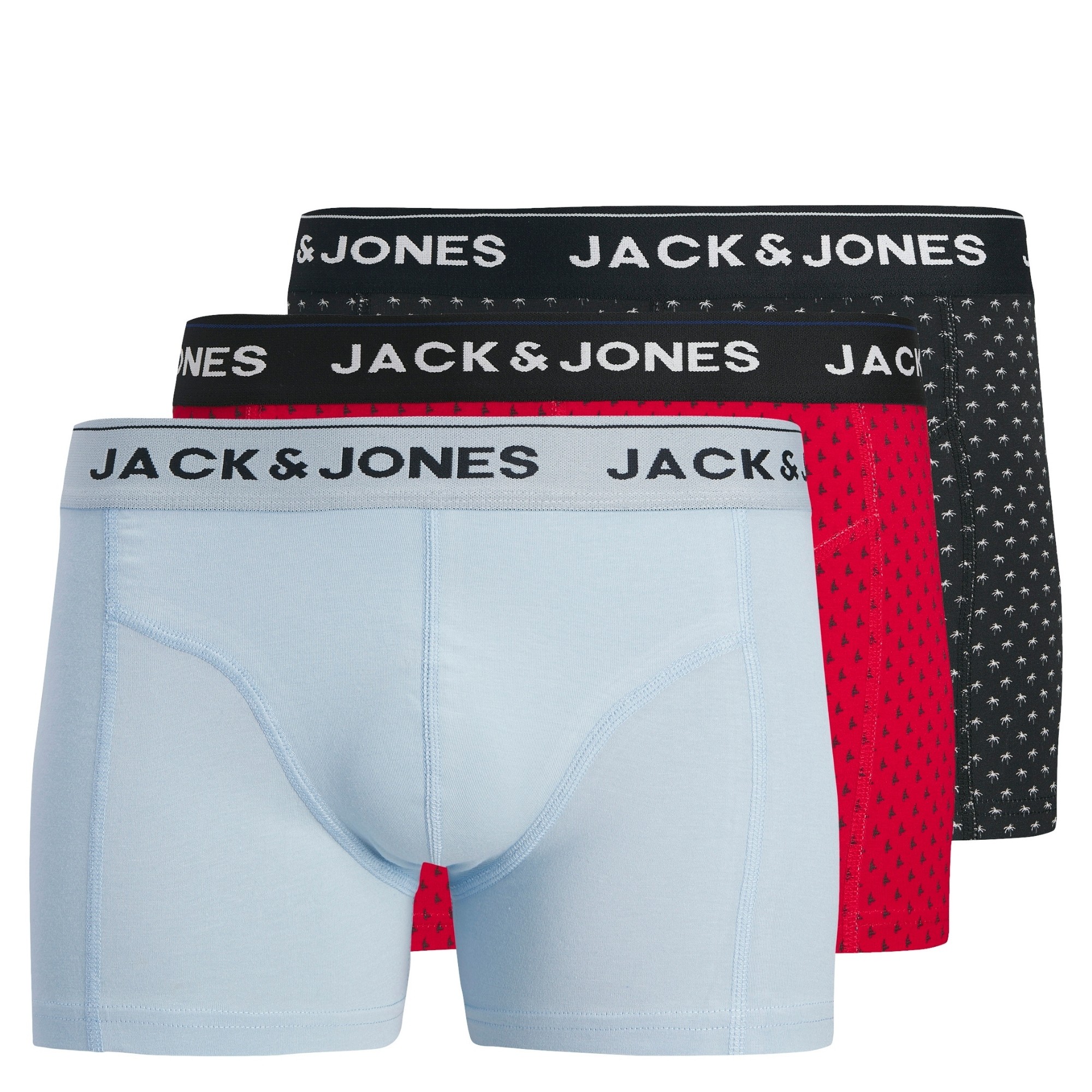 JACK & JONES Ilginti apatiniai vyrams, Marga, Palm tree trunks 3 pack 1