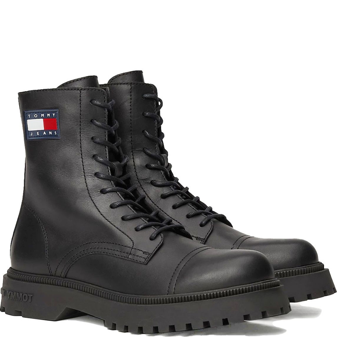 TOMMY JEANS Aulinukai vyrams, Juoda, Lace up mid boot smooth 1