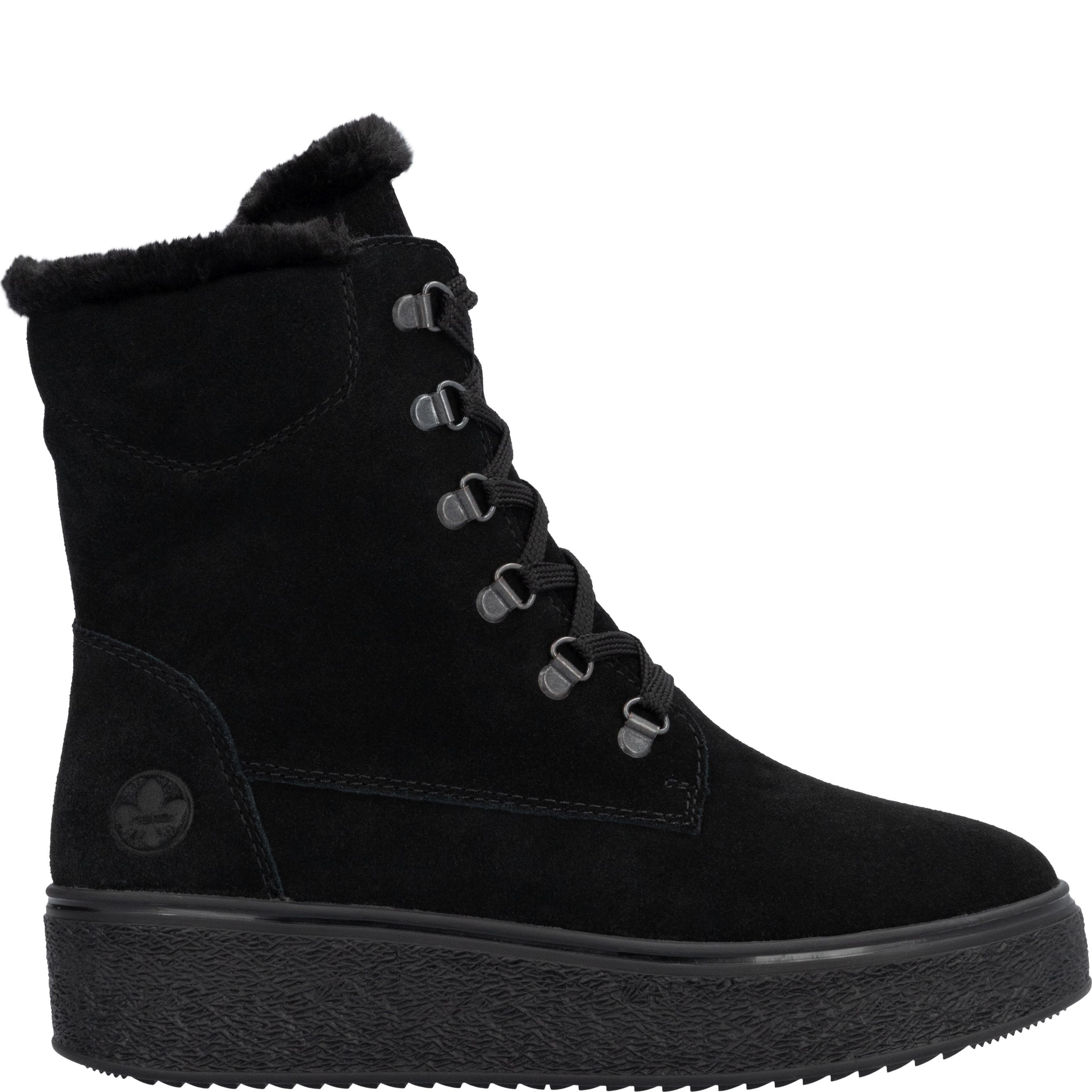 RIEKER Aulinukai moterims, Juoda, Ladies mid height boots 3