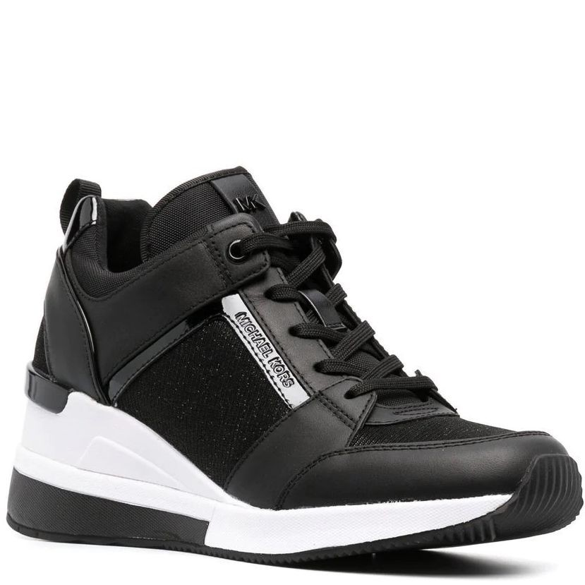 MICHAEL KORS Sportiniai bateliai moterims, Juoda, Georgie trainer 1