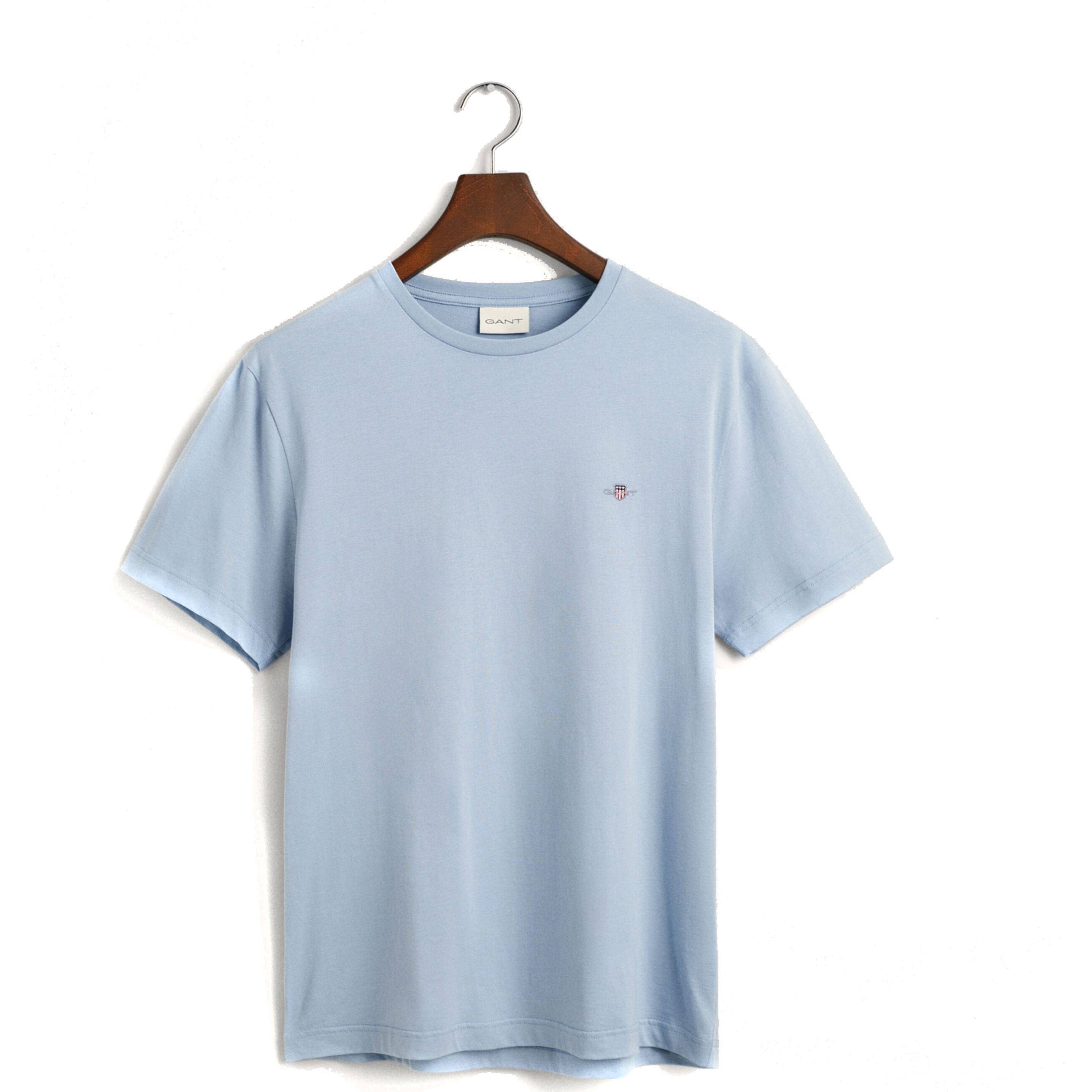 GANT Marškinėliai vyrams, Mėlyna, REG SHIELD SS T-SHIRT