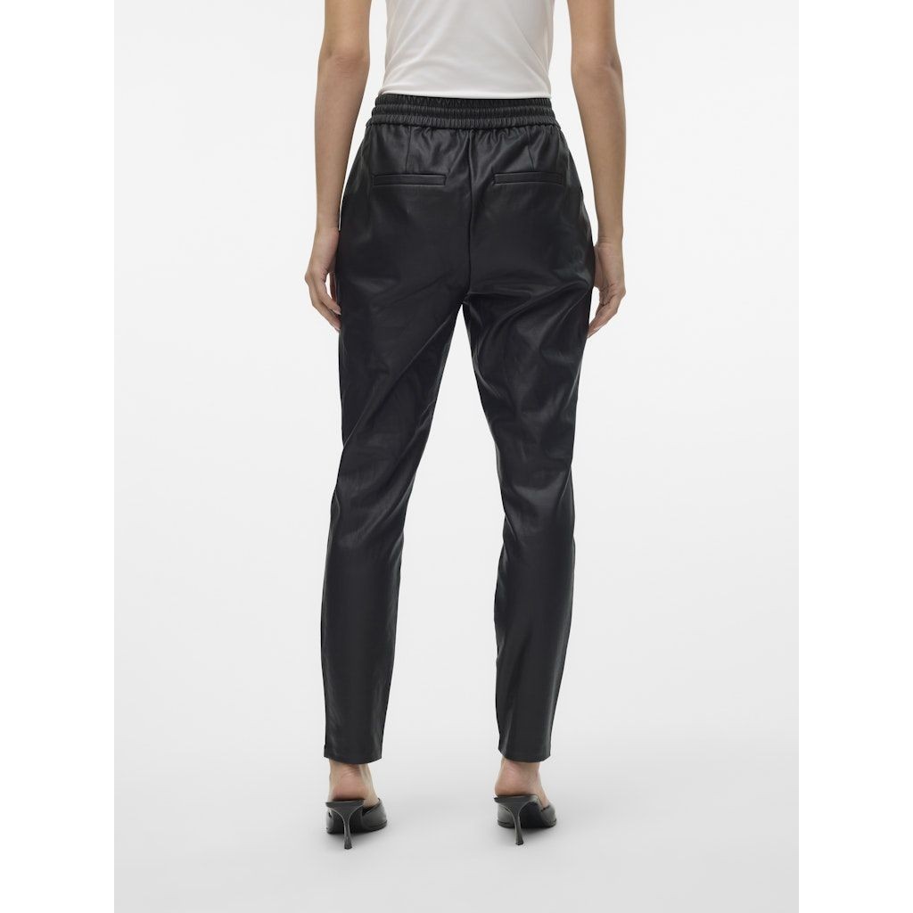 VERO MODA Kelnės moterims, Juoda, VMEVA MW LOOSE STRIN 6