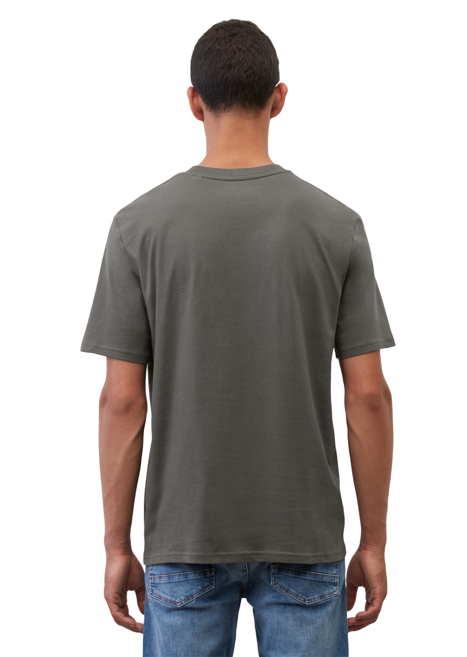 MARC O'POLO Marškinėliai trump. rankovėmis vyrams, Pilka, T-shirt 3