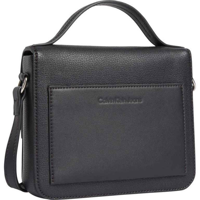 CALVIN KLEIN JEANS Rankinė per petį moterims, Juoda, MINIMALGRAM BOXY FLAP CB19 2