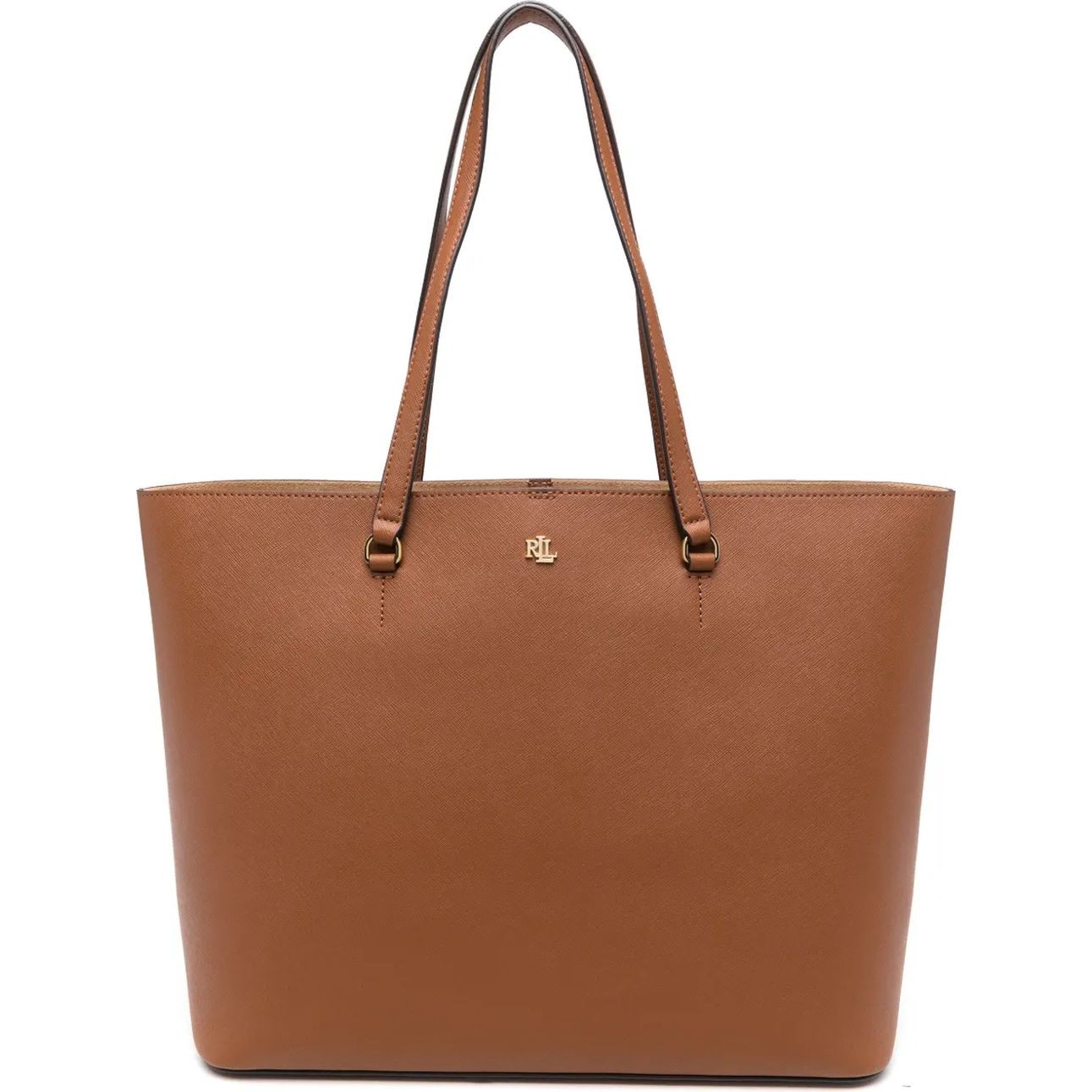 LAUREN RALPH LAUREN Pirkinių krepšys moterims, Ruda, Karly tote bag 1