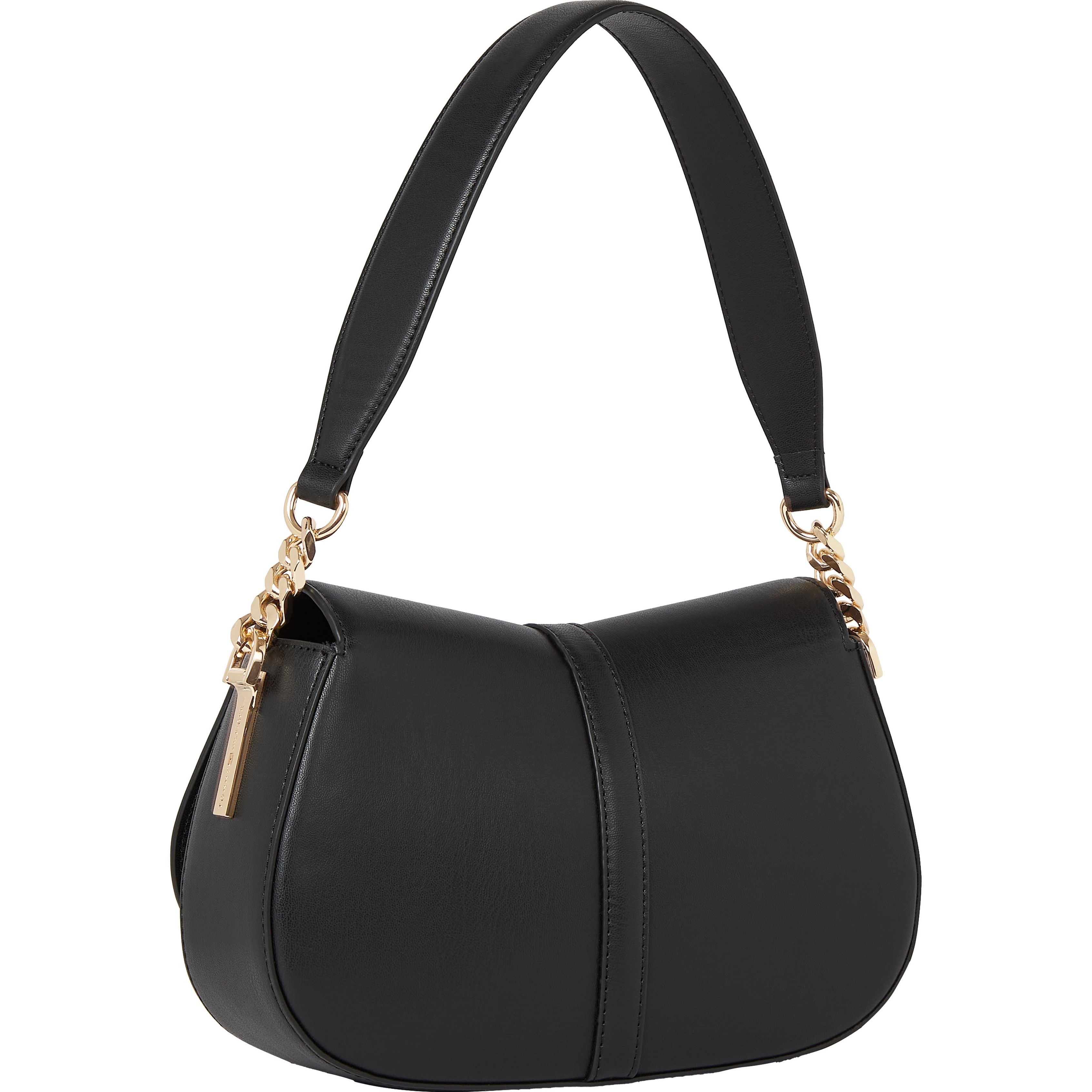 TOMMY HILFIGER Rankinė per petį moterims, Juoda, Heritage saddle bag 2