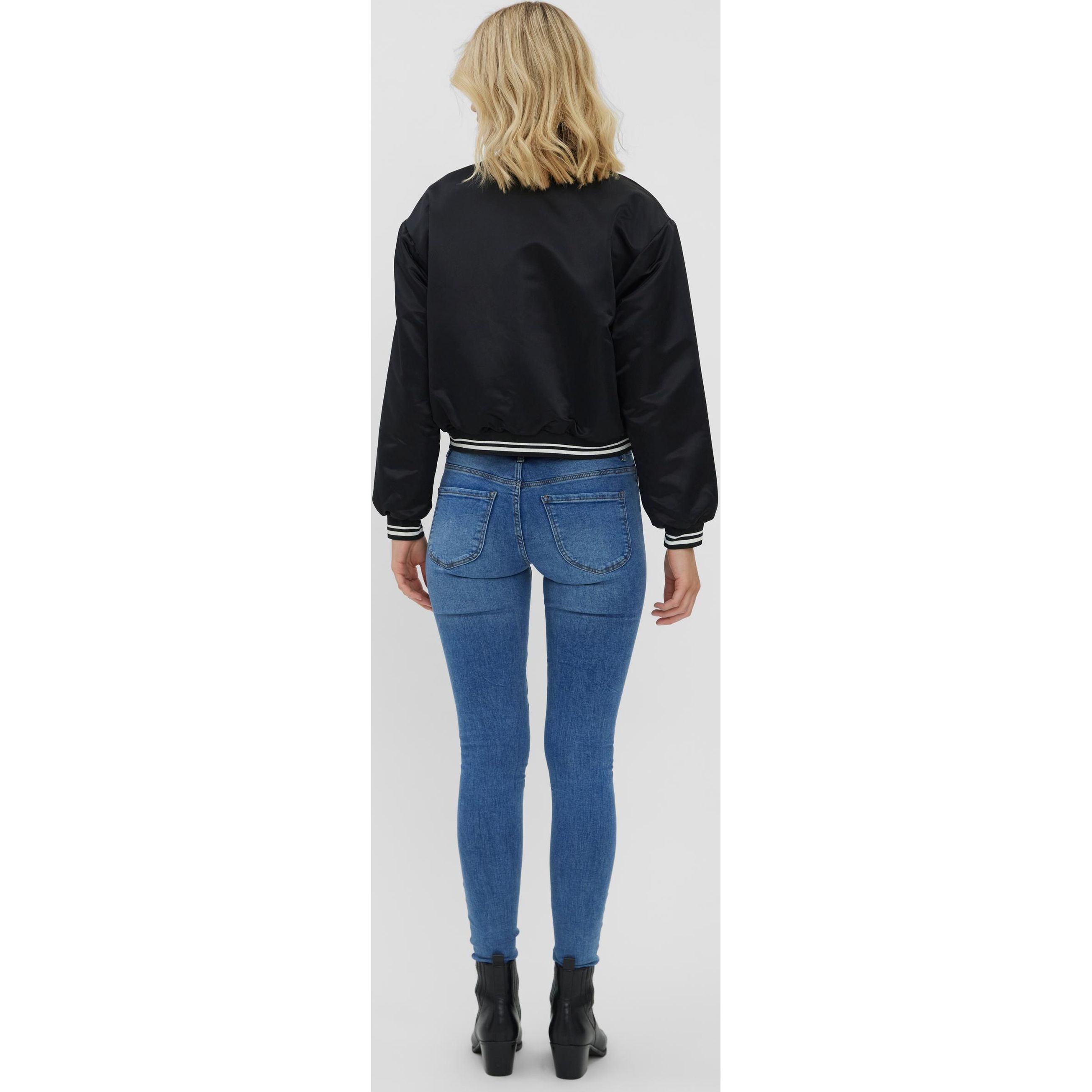 VERO MODA Bleiserid moterims, Must, VMCAJA L/S BOMBER FD21 PY 3