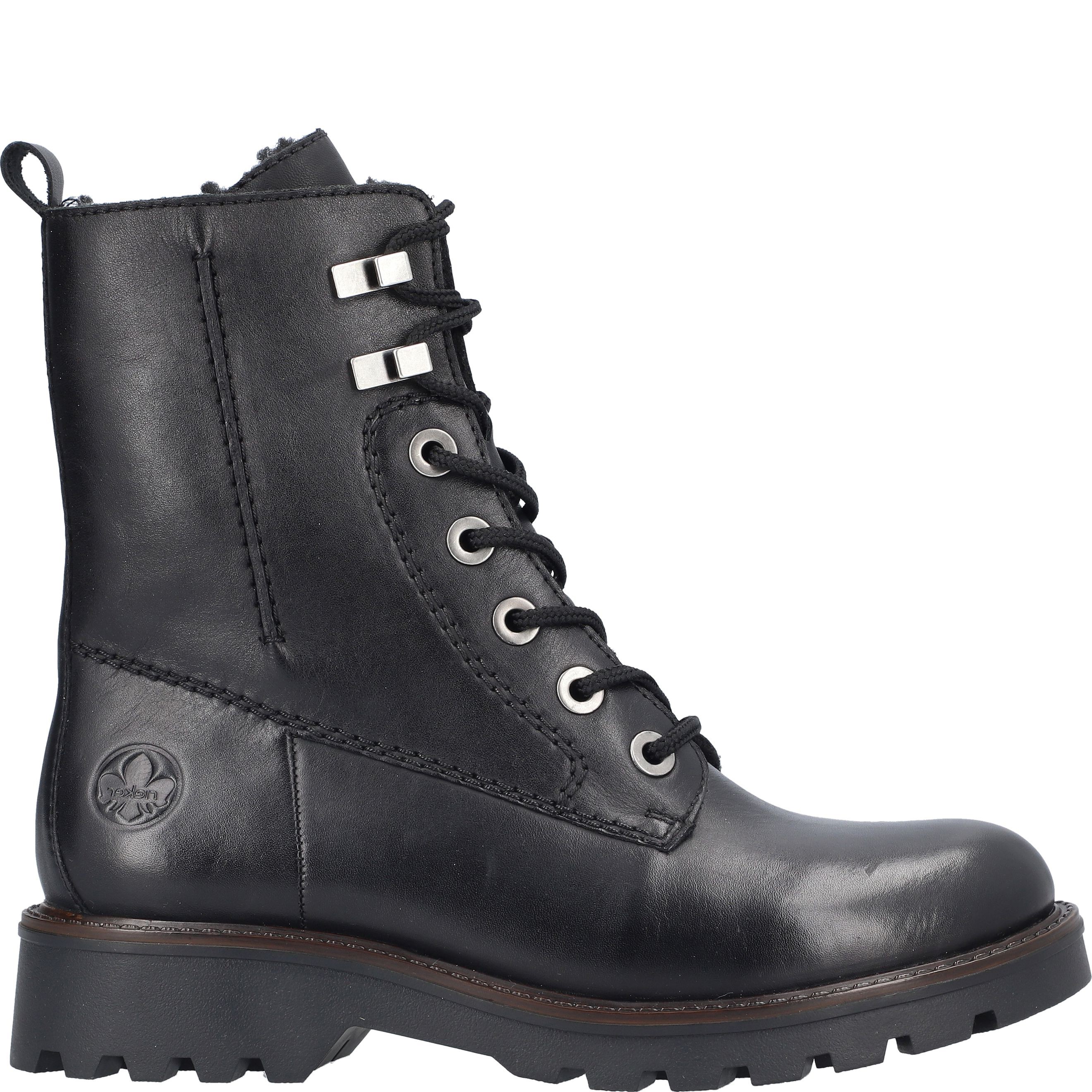 RIEKER Aulinukai moterims, Juoda, Ladies mid height boots 4
