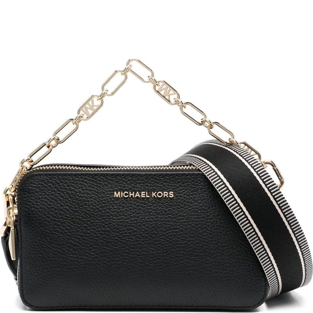MICHAEL KORS Rankinė per petį moterims, Juoda, Small double zip crossbody 1