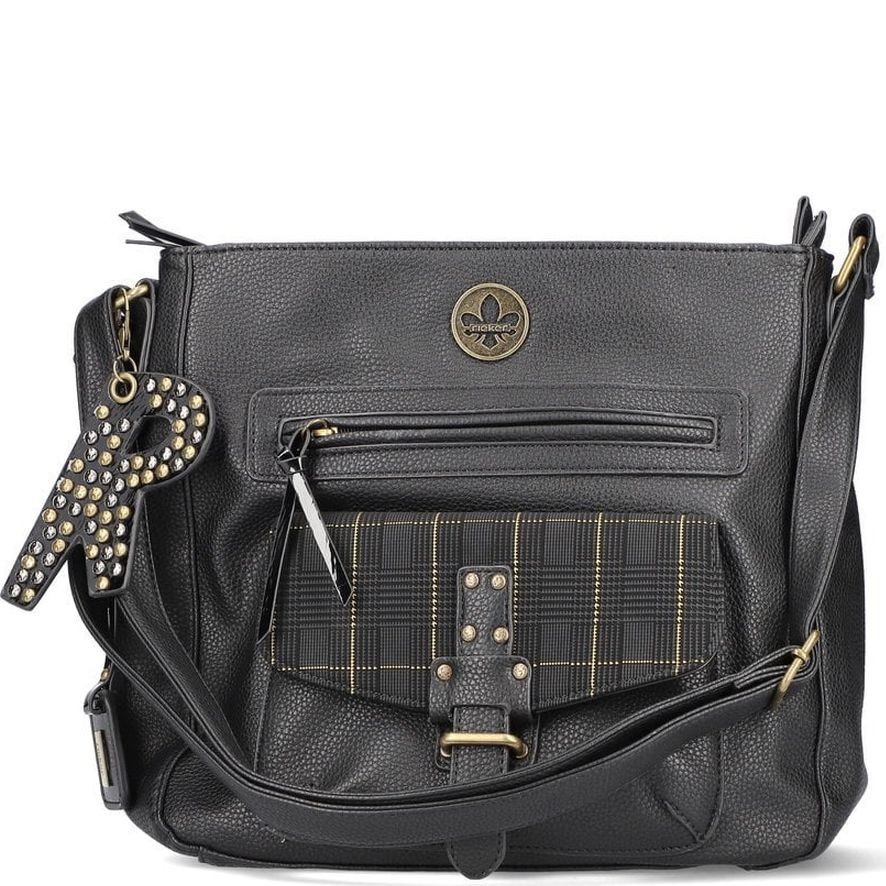 RIEKER Pirkinių krepšys moterims, Juoda, Tote bag 1