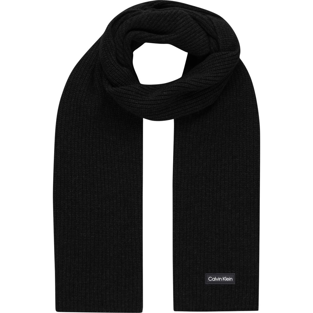 CALVIN KLEIN Šalikas vyrams, Juoda, Daddy knit scarf 2