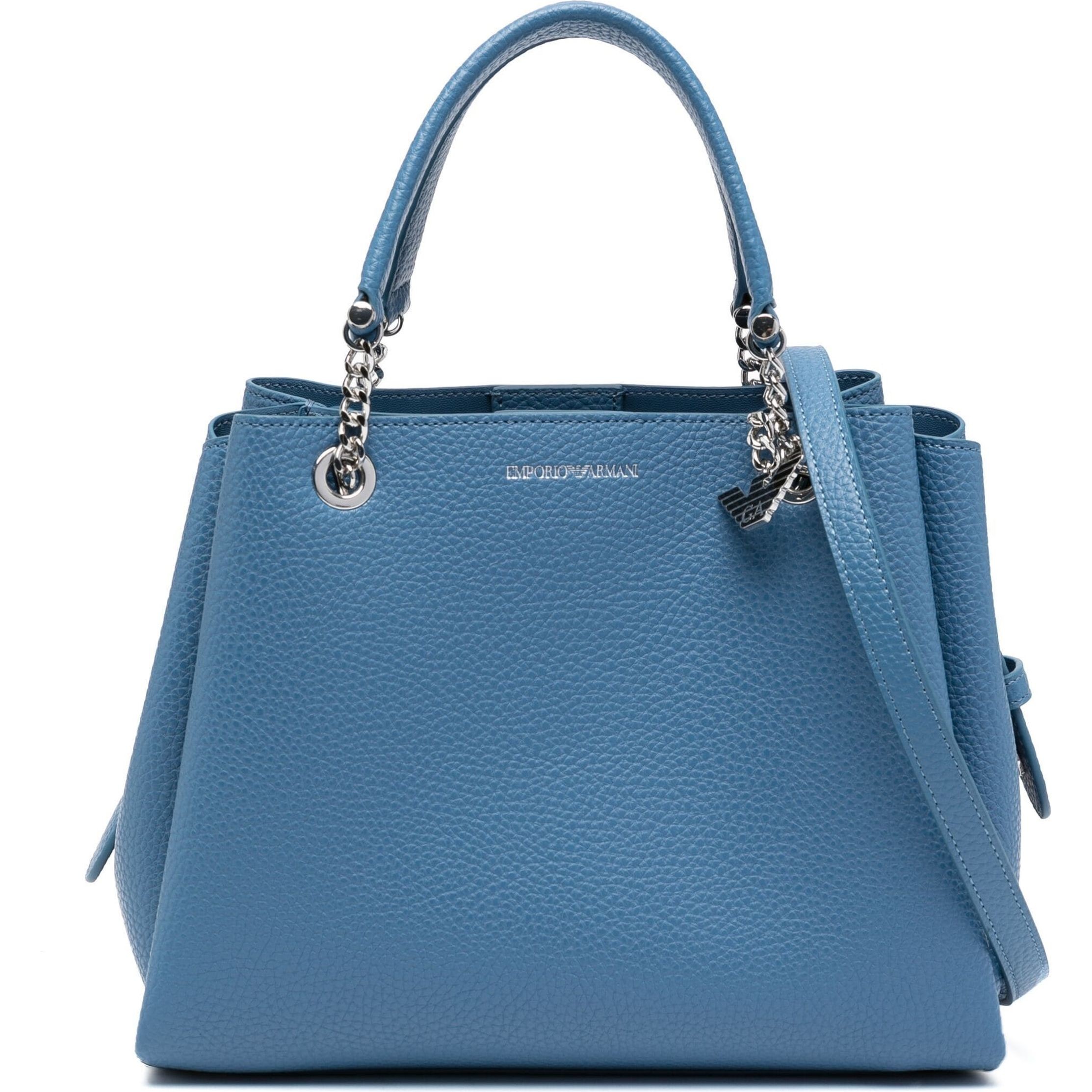 EMPORIO ARMANI Pirkinių krepšys moterims, Mėlyna, Shopping bag 1