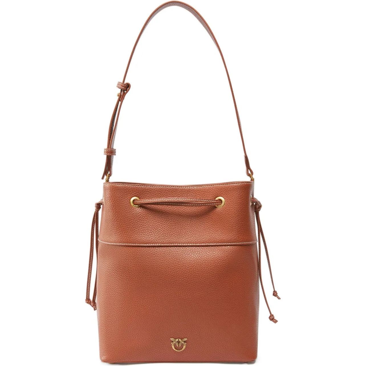 PINKO Pirkinių krepšys moterims, Ruda, Secchiello classic tote bag 1