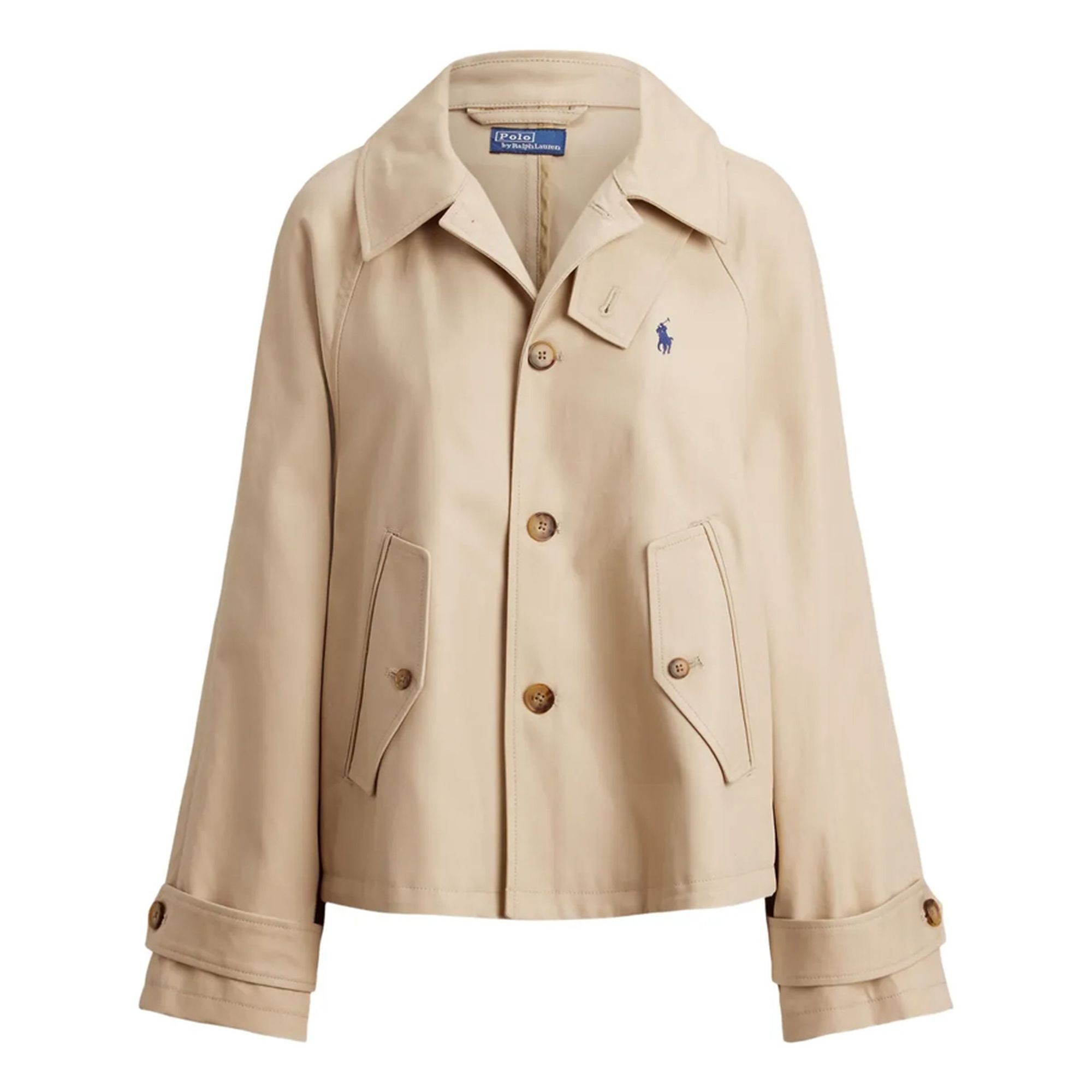 POLO RALPH LAUREN Striukė moterims, Smėlio, Woven-jacket 1